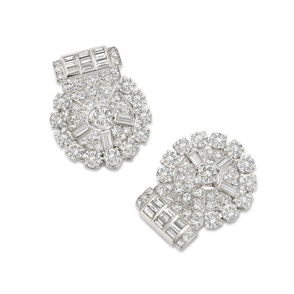 DIAMOND 1930'S DECO CLIPS