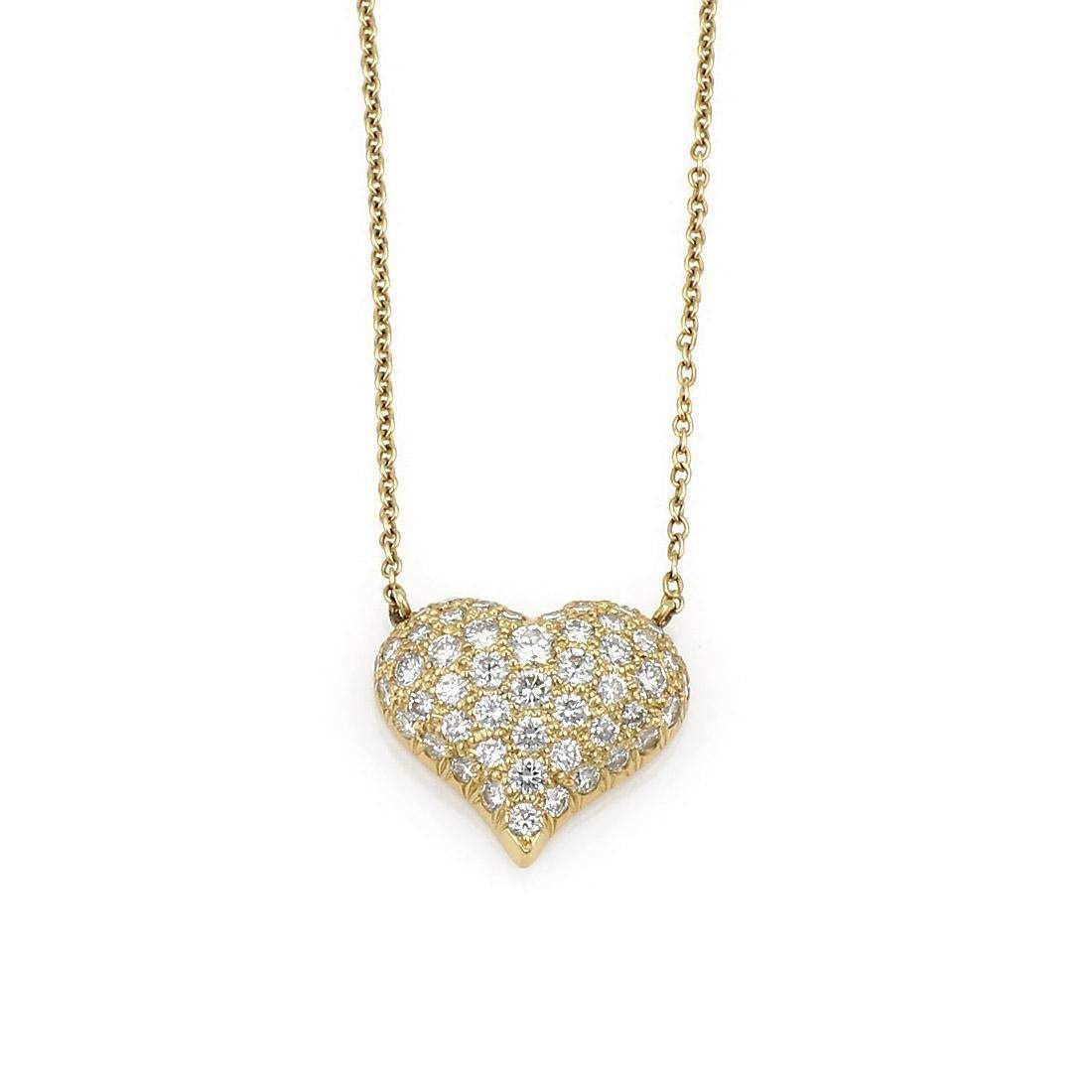 TIFFANY & CO DIAMOND HEART NECKLACE