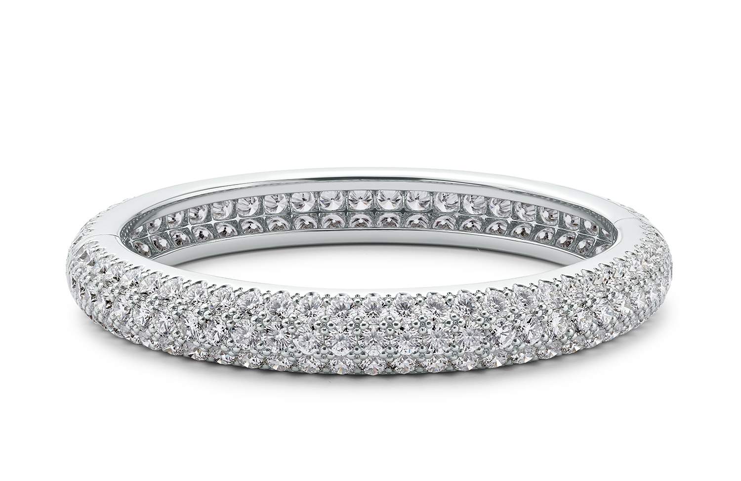 PAVE SET DIAMOND BANGLE