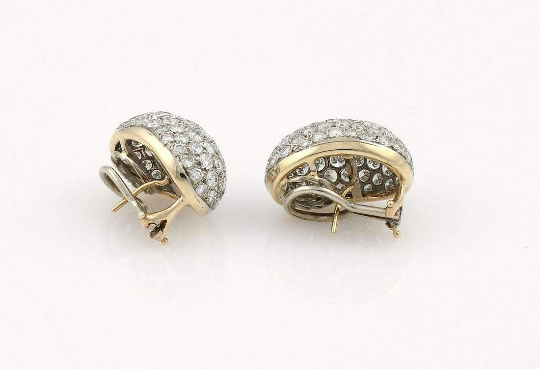 DIAMOND PAVE DOME EARRINGS