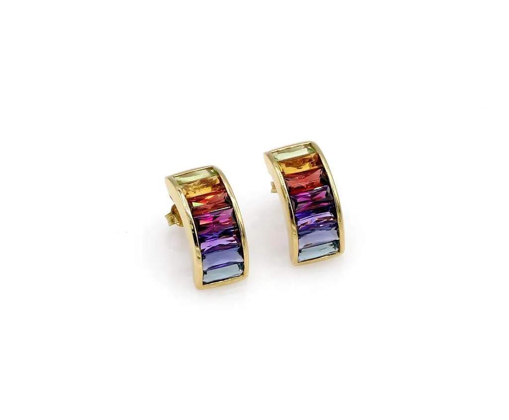 RAINBOW GEMSTONE EARRINGS