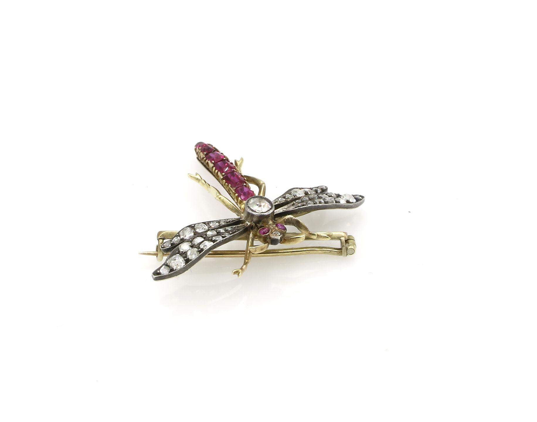 ANTIQUE DRAGONFLY BROOCH