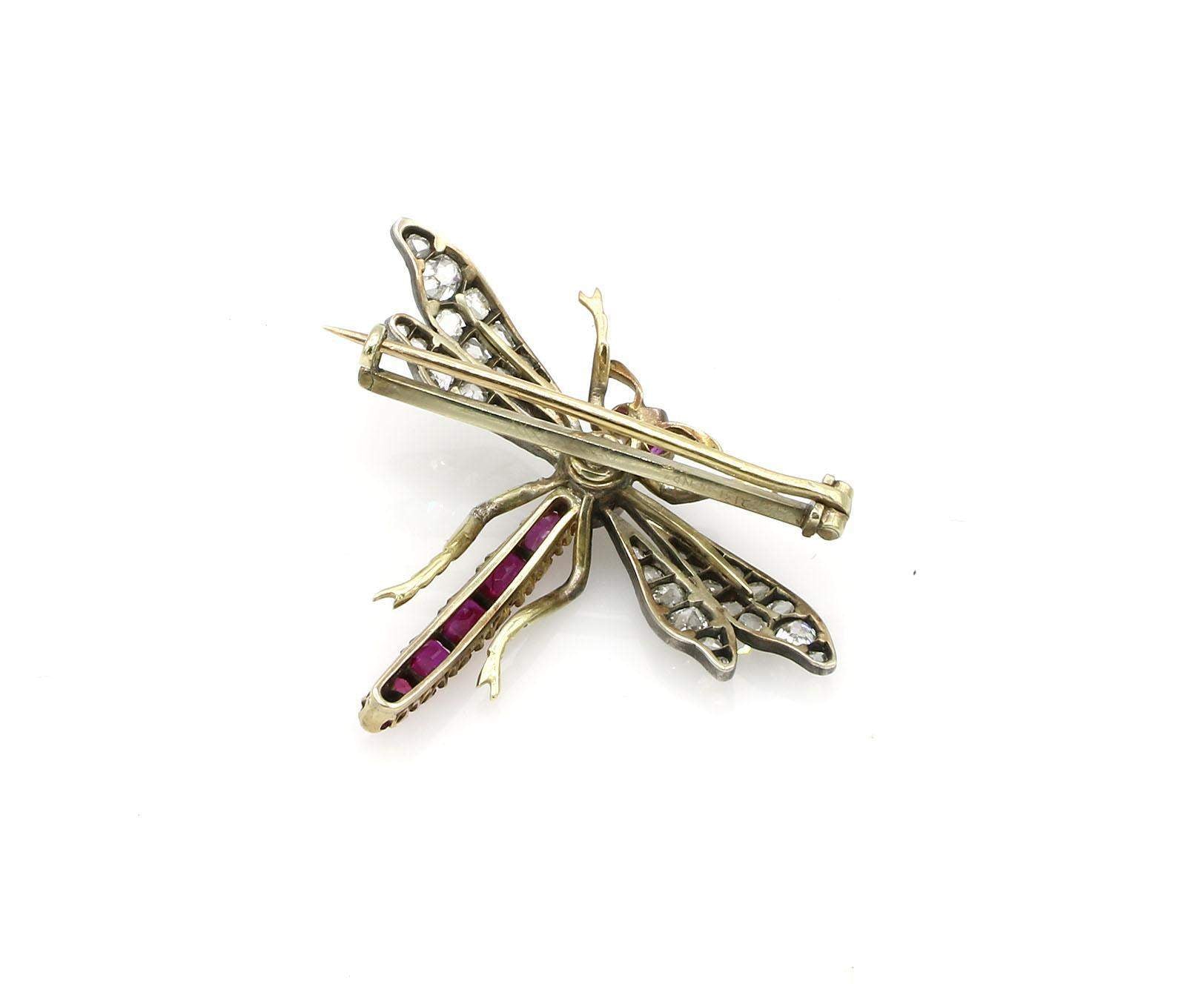 ANTIQUE DRAGONFLY BROOCH